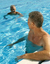 People in a hydrotherapy session
